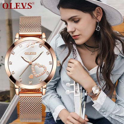 ✨ النسائية OLEVS ساعة